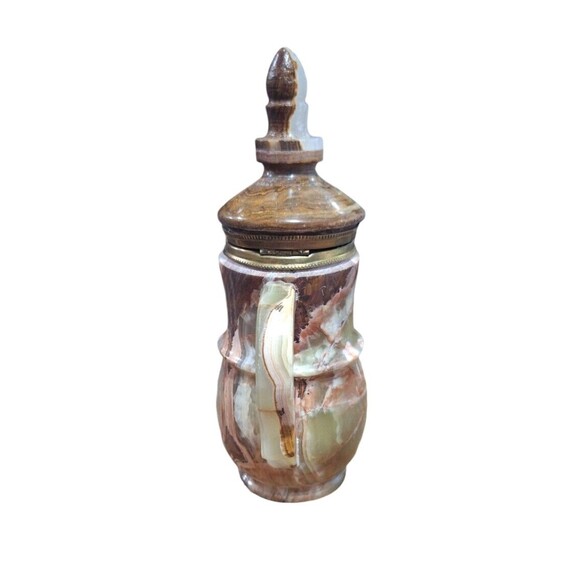 Vintage Stone Tea Pot, Sake, Espresso Pot with 6 cups Beautiful Unique READ - Picture 6 of 16